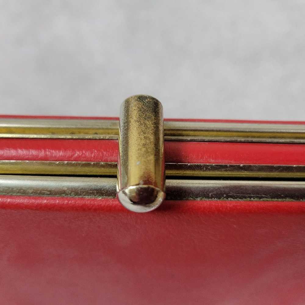 Dover Vintage 60s Purse Handbag Red Metal Hardware - image 5