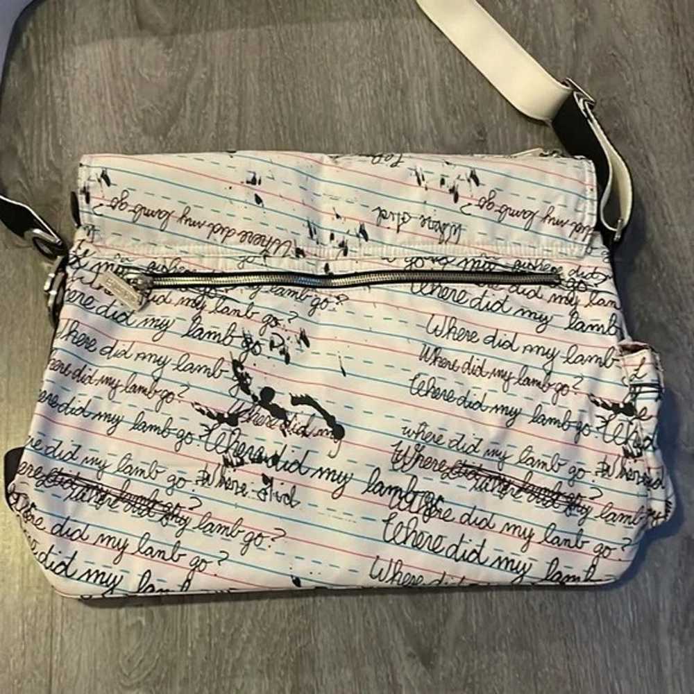 L.A.M.B. Gwen Stefani Striped Leather Medium Shoulder Tote Satchel Bag  Handbag | eBay