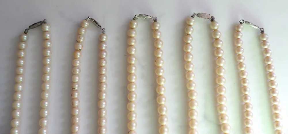 Vintage Costume Jewelry Pearl Necklaces - image 2