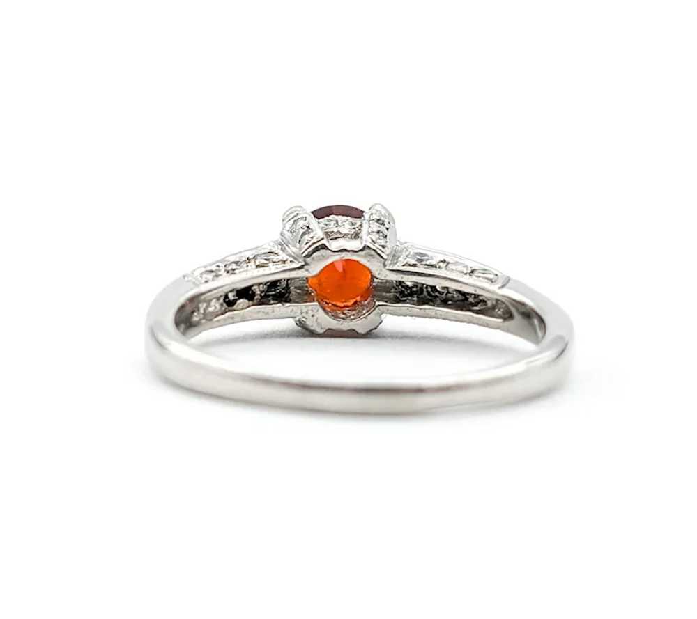 Designer Tacori 1.16ct Garnet & Diamond Ring In P… - image 8