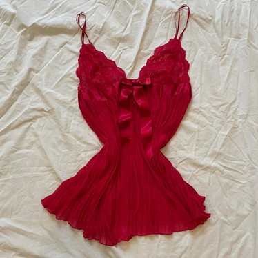 victoria’s secret red slip dress