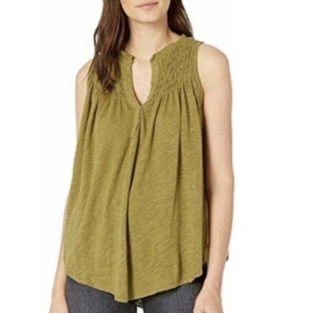 Other We The Free Women Small Green Linen Boho Sl… - image 1