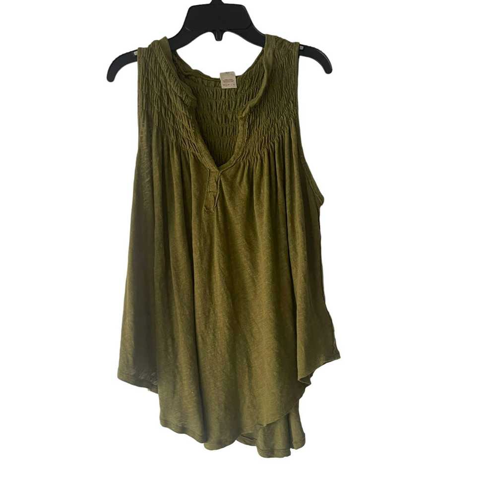 Other We The Free Women Small Green Linen Boho Sl… - image 2