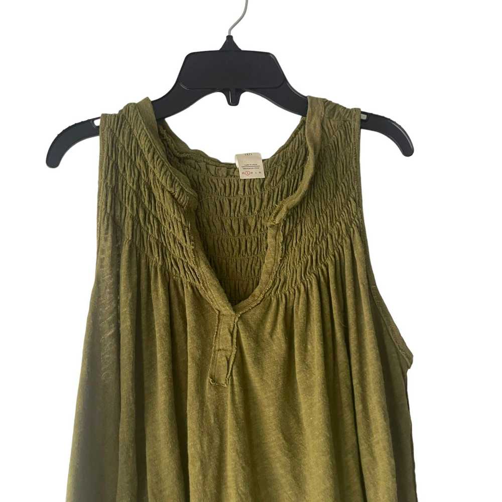 Other We The Free Women Small Green Linen Boho Sl… - image 3