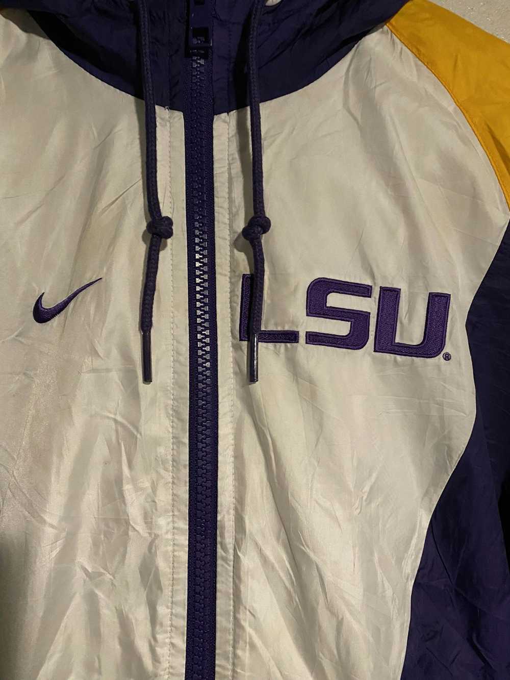 Nike × Streetwear × Vintage Nike LSU windbreaker - image 2