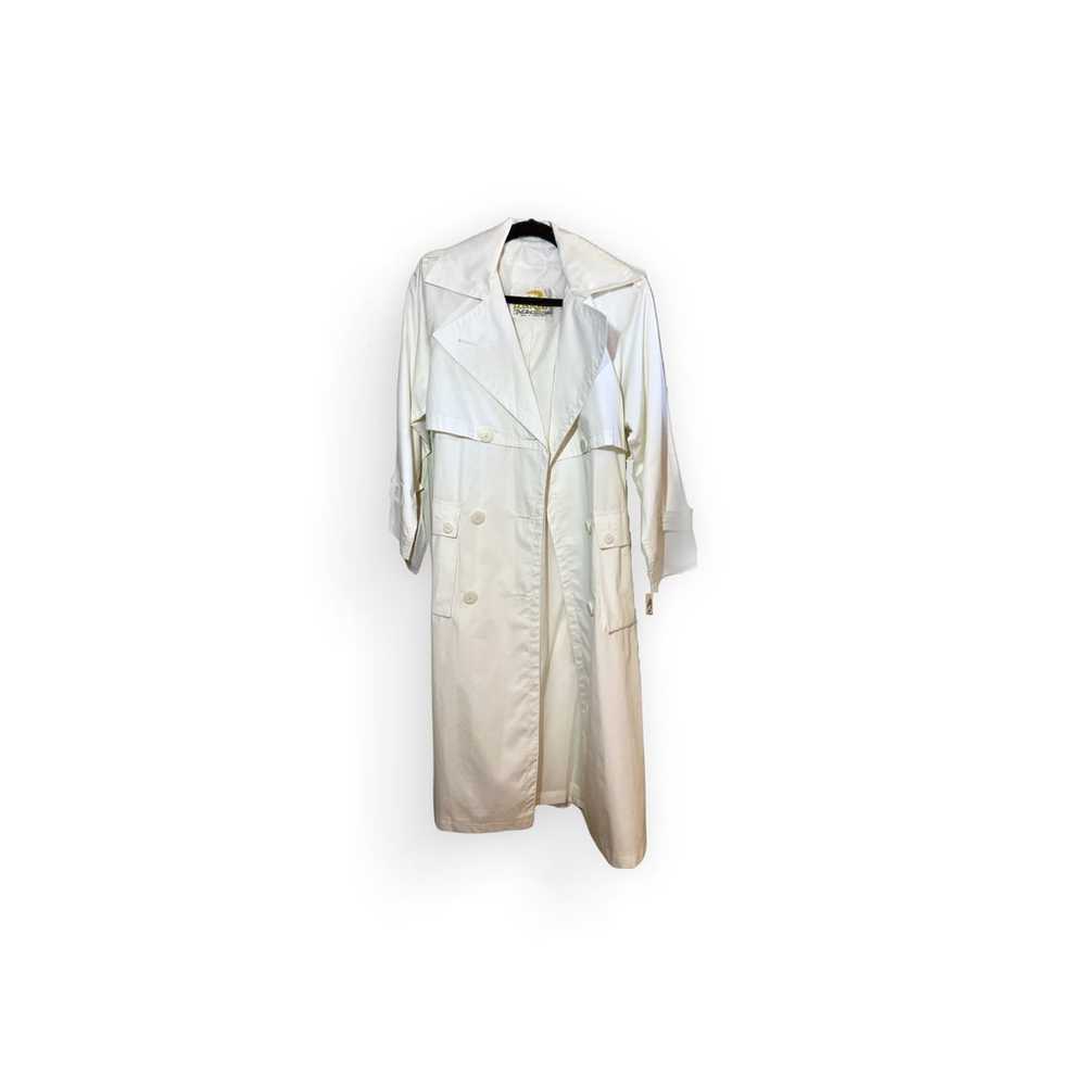 Y2K Women's Vintage White Trench Coat Size 2 New … - image 1