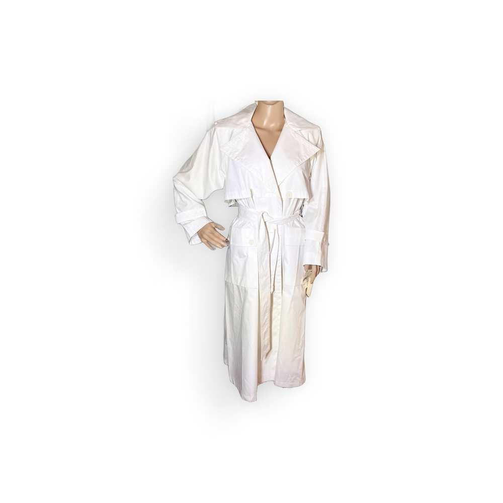 Y2K Women's Vintage White Trench Coat Size 2 New … - image 6