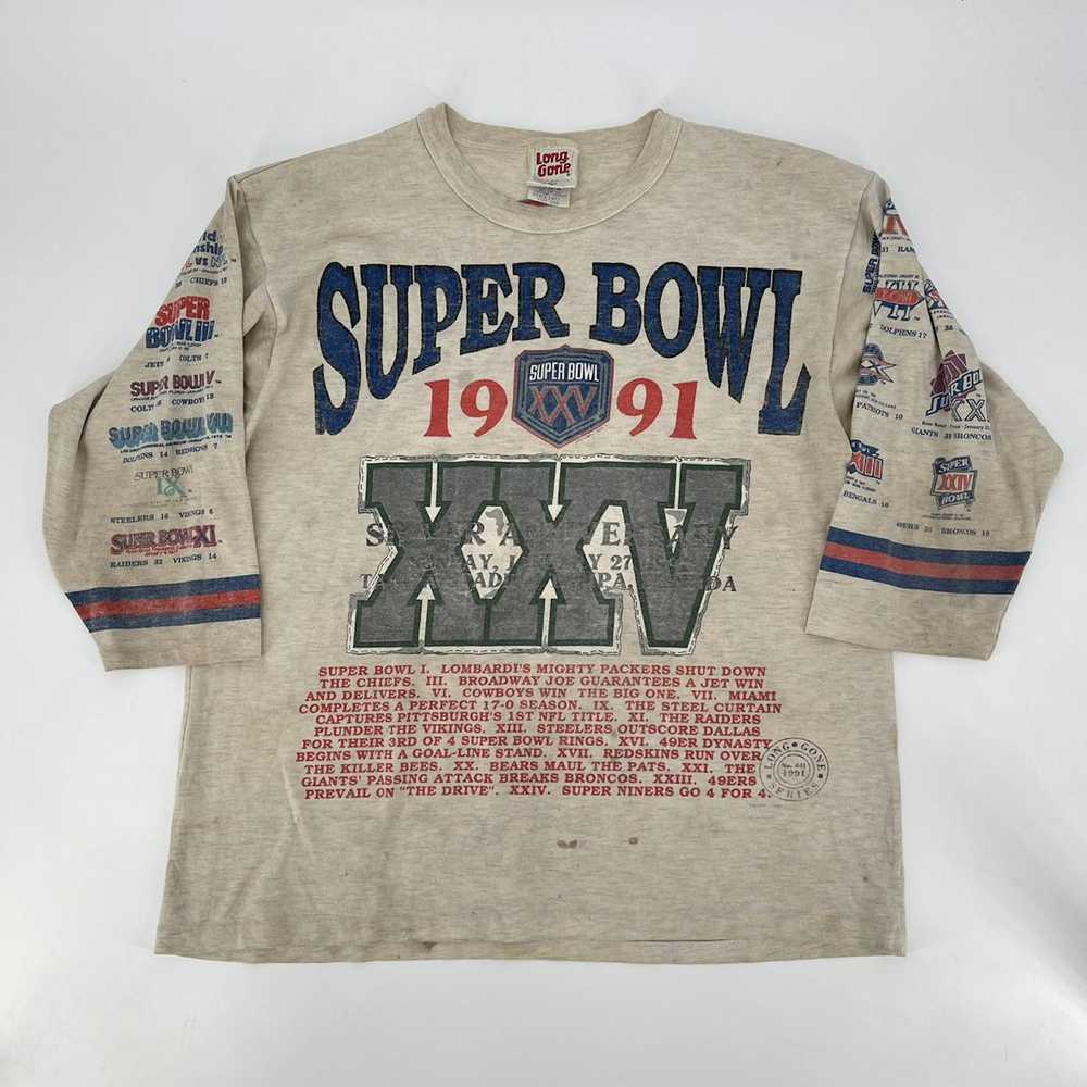 NFL × Vintage 1991 vintage nfl Super Bowl tee - image 1