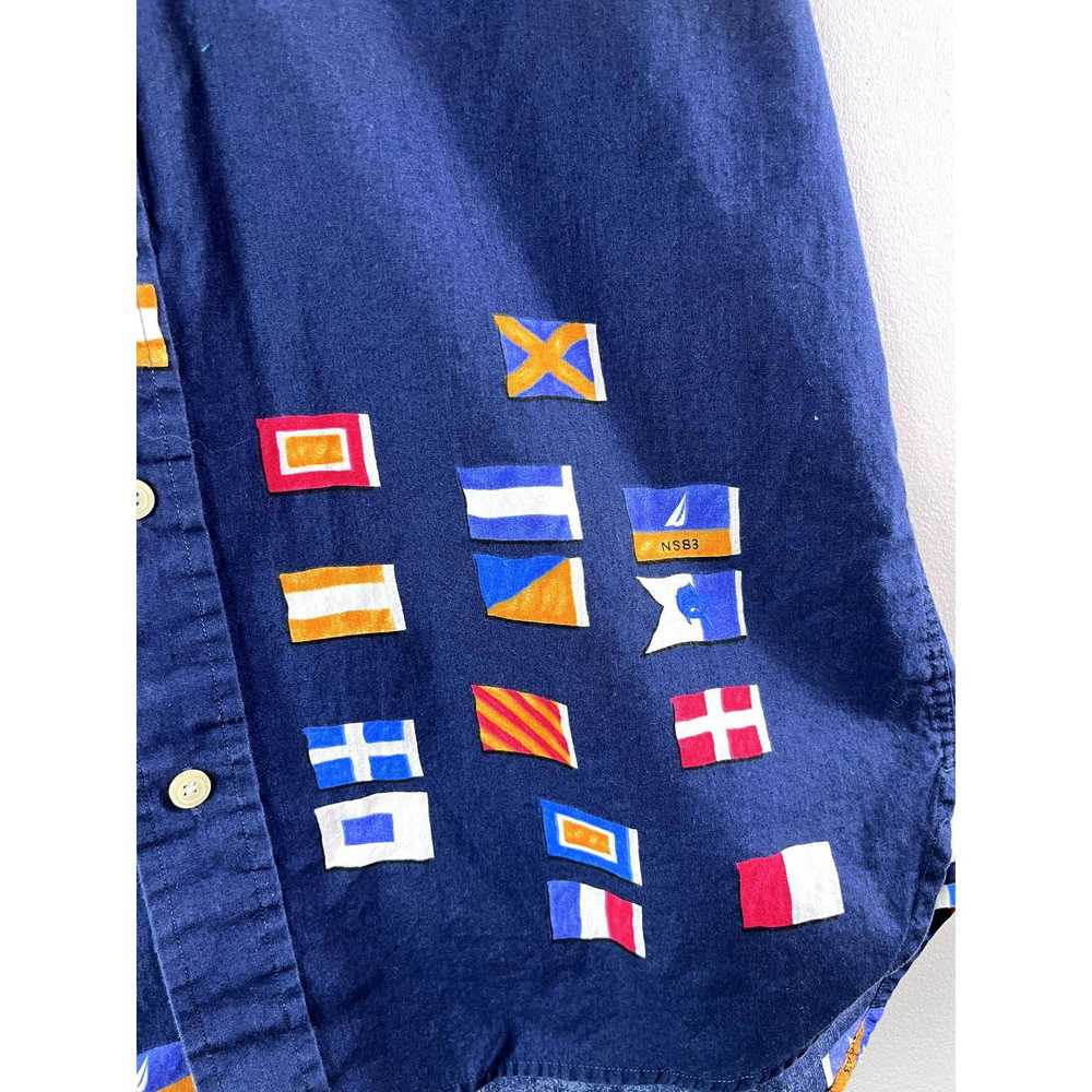 Nautica Men's Country Flag Nautica Button Front S… - image 5