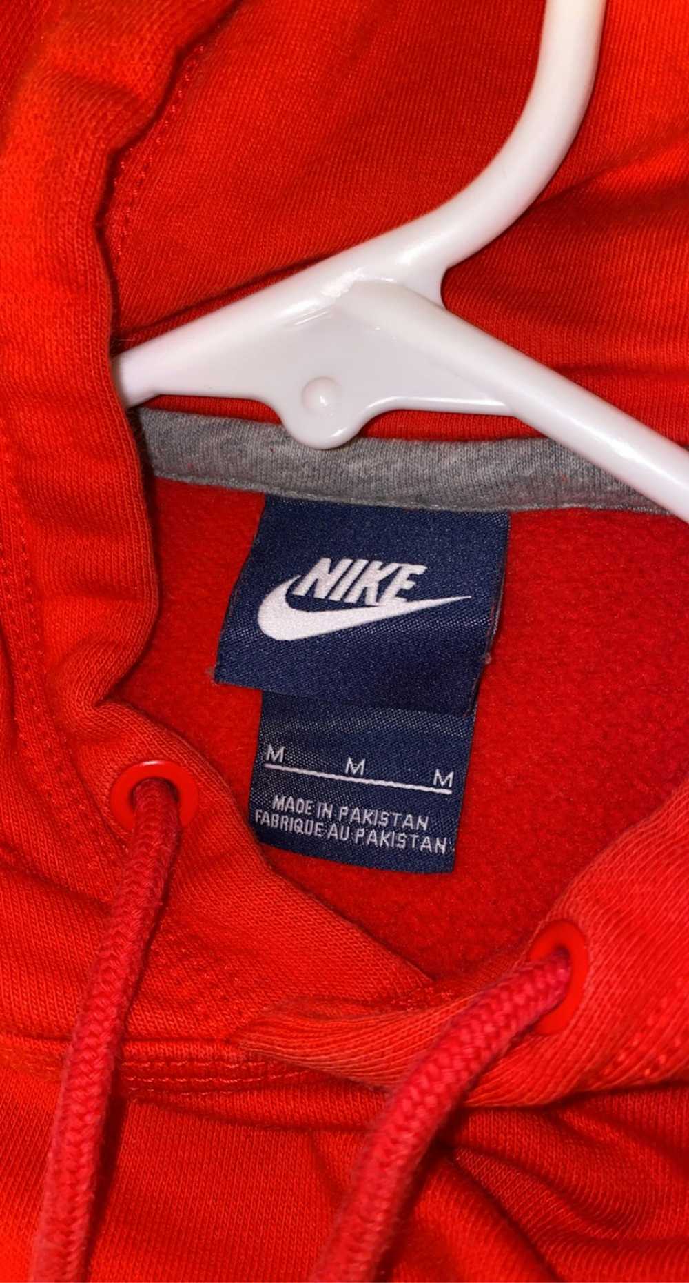 Nike × Vintage Red Nike Hoodie - image 3