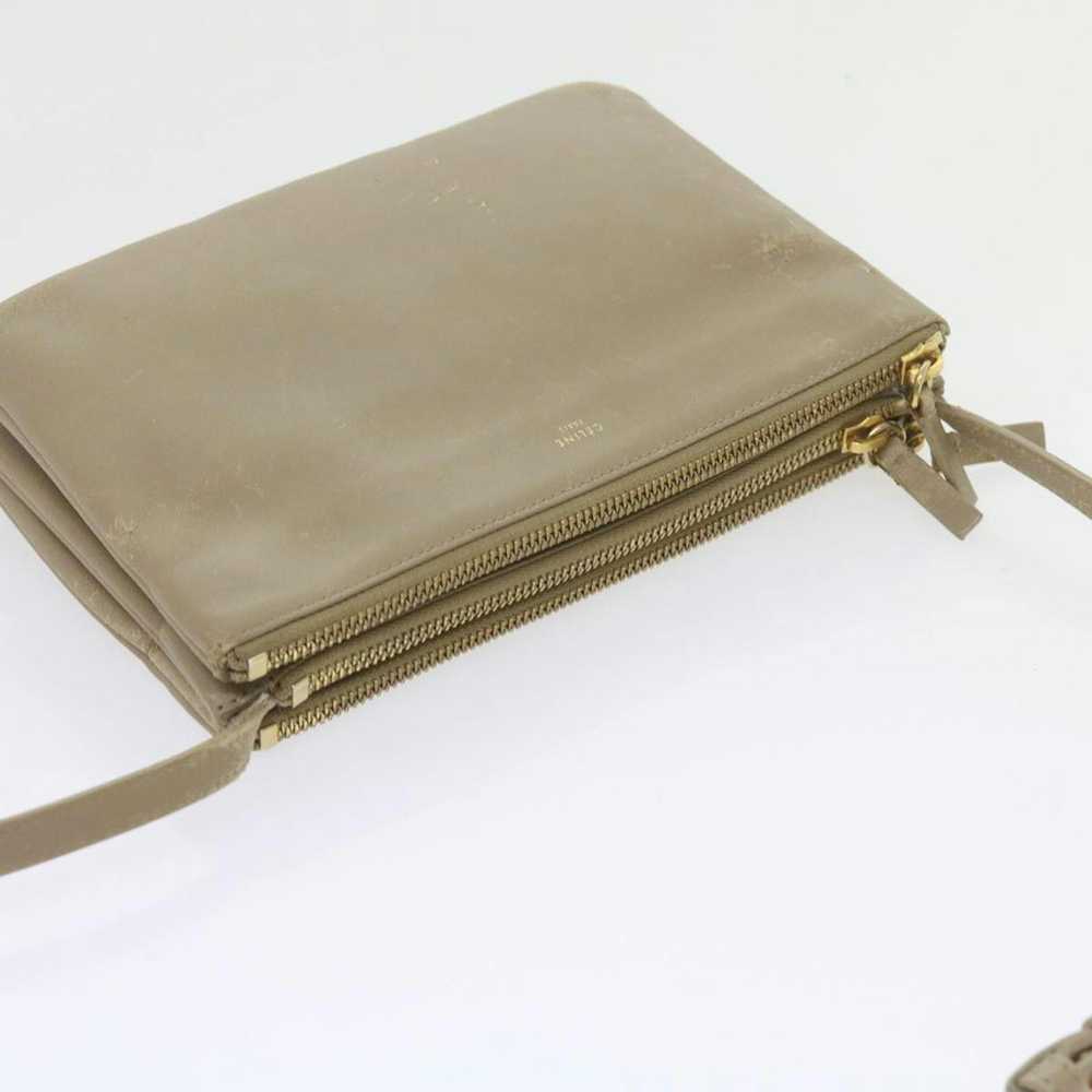 Celine CELINE TRIO SMALL Shoulder Bag Leather Bei… - image 7