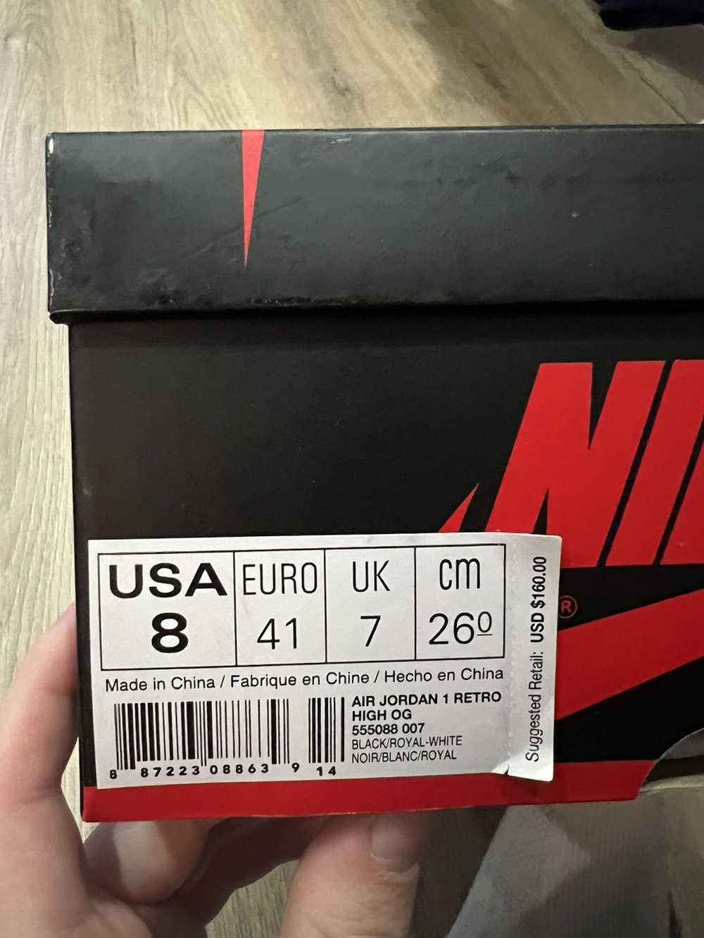 Nike Jordan 1 Retro Royal 2017 distressed 1985 or… - image 8