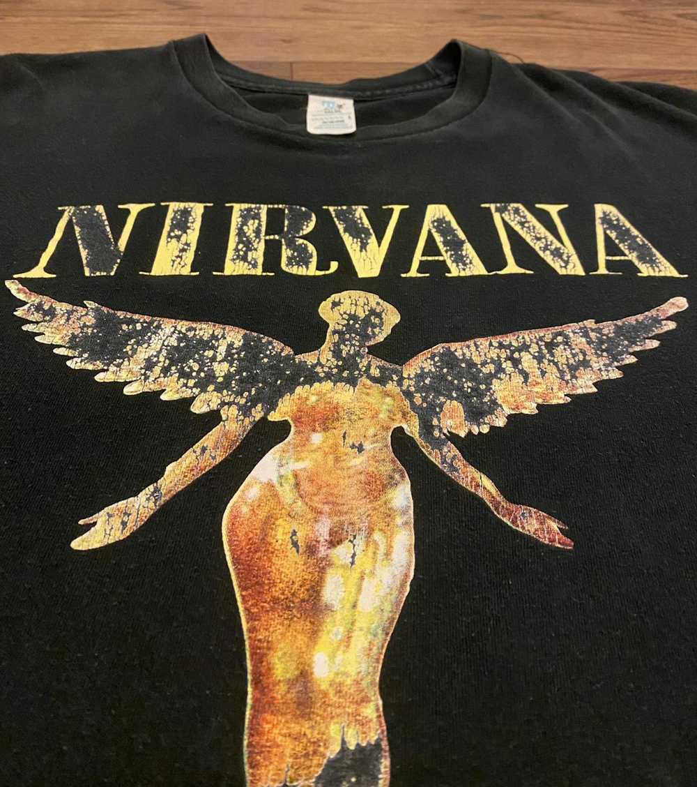 Band Tees × Nirvana × Vintage Vintage Nirvana T-s… - image 2