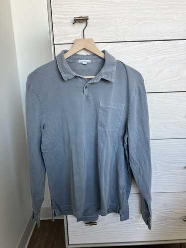 James Perse James Perse Blue/Grey Long Sleeve Shir