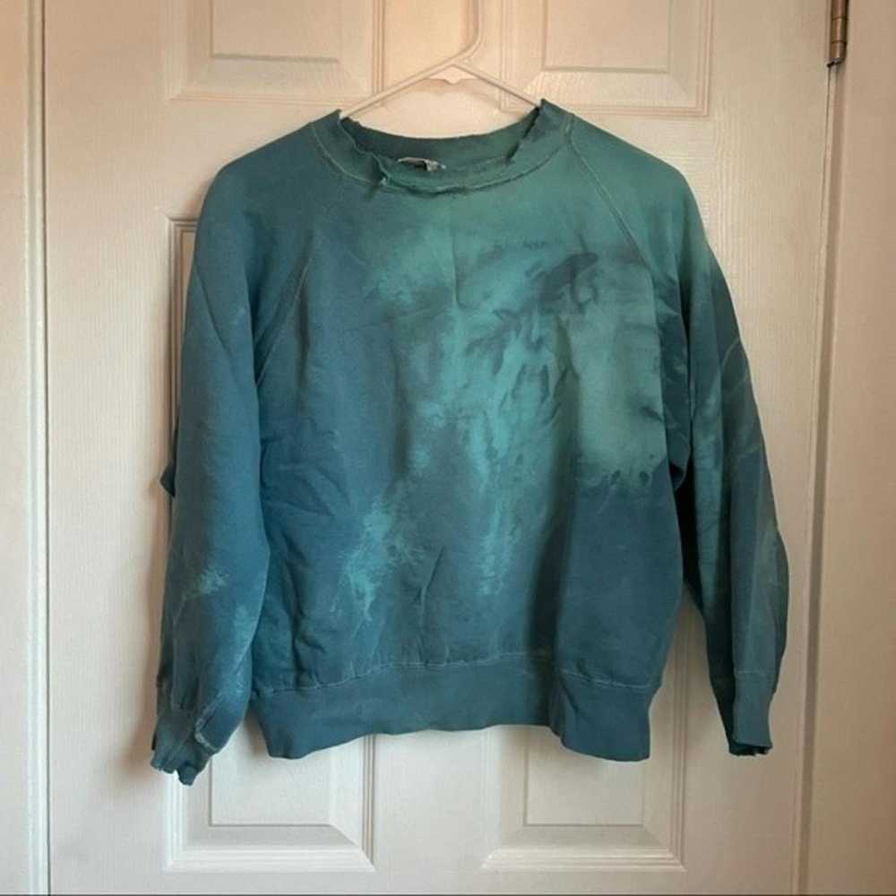 Vintage Vintage tie dyed blue crew neck sweatshir… - image 3