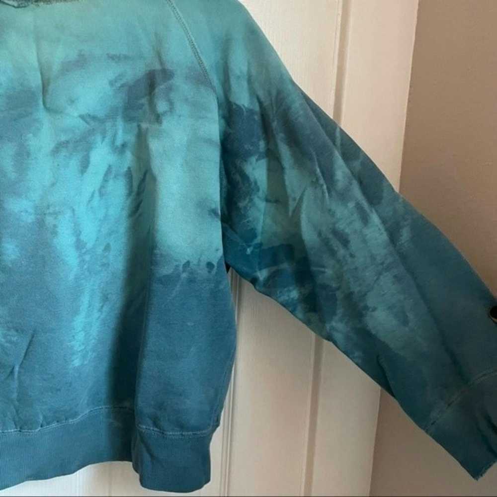 Vintage Vintage tie dyed blue crew neck sweatshir… - image 5