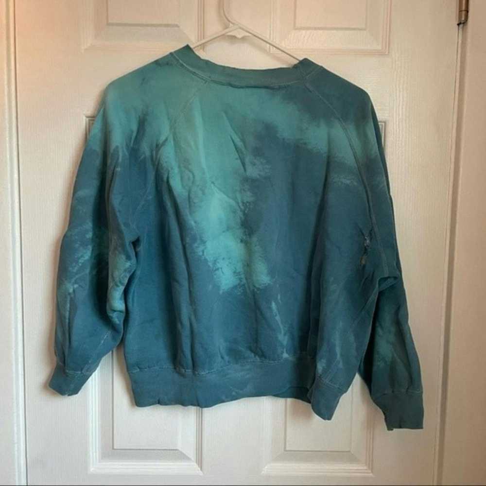 Vintage Vintage tie dyed blue crew neck sweatshir… - image 6