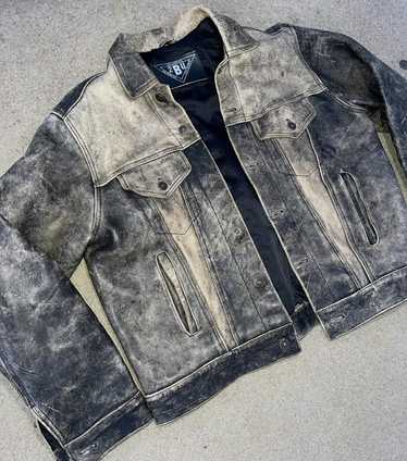 Leather Jacket × Vintage ‘DISTRESSED’ LEATHER JACK