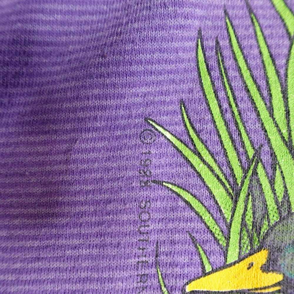 Vintage Chesapeake Bay T-shirt M Purple Striped V… - image 3