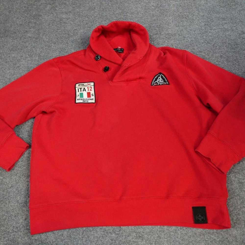 Ralph Lauren Rlx RLX Mens Sweatshirt 2XL Red Shaw… - image 1