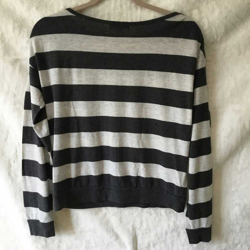 Forever 21 Forever 21 Gray and White Striped Long… - image 12