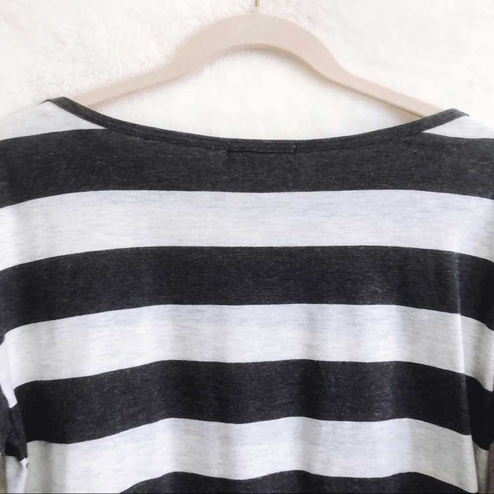 Forever 21 Forever 21 Gray and White Striped Long… - image 5