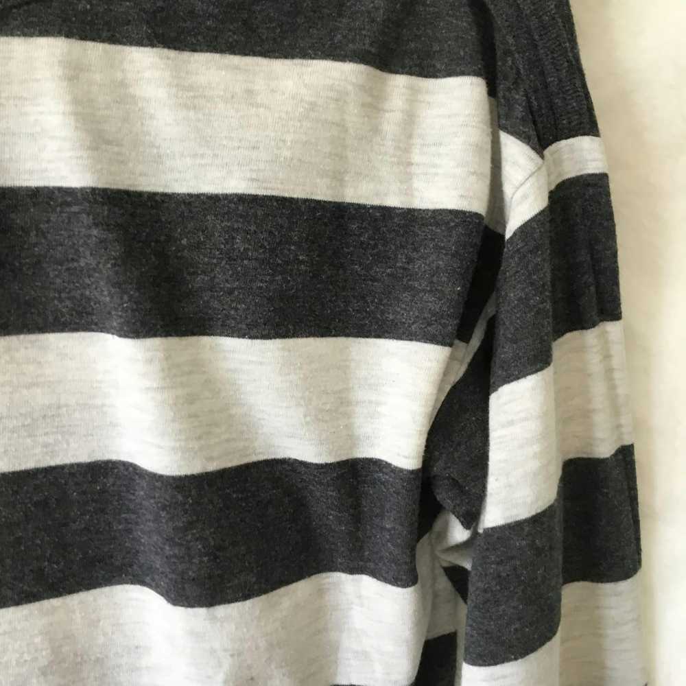 Forever 21 Forever 21 Gray and White Striped Long… - image 9