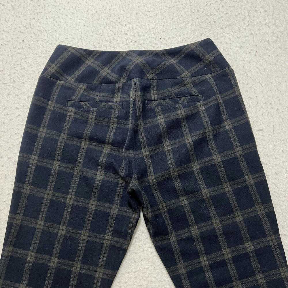 Vintage CAbi Trousers Navy Blue Grid Striped Busi… - image 7