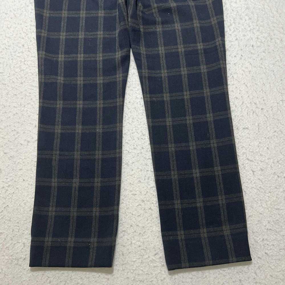 Vintage CAbi Trousers Navy Blue Grid Striped Busi… - image 8