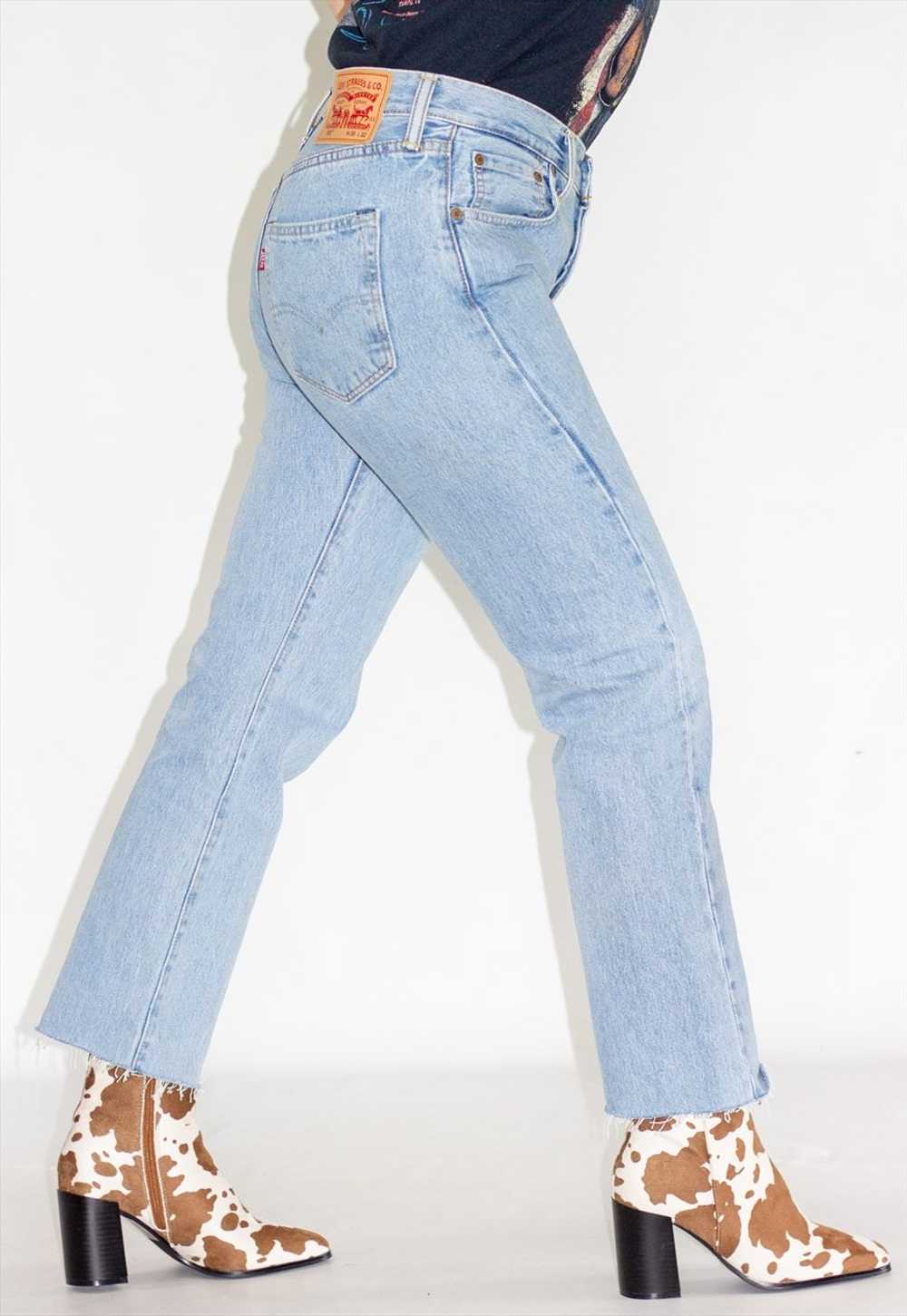 Wide Leg  501 Pale Blue Levi Jeans - image 3