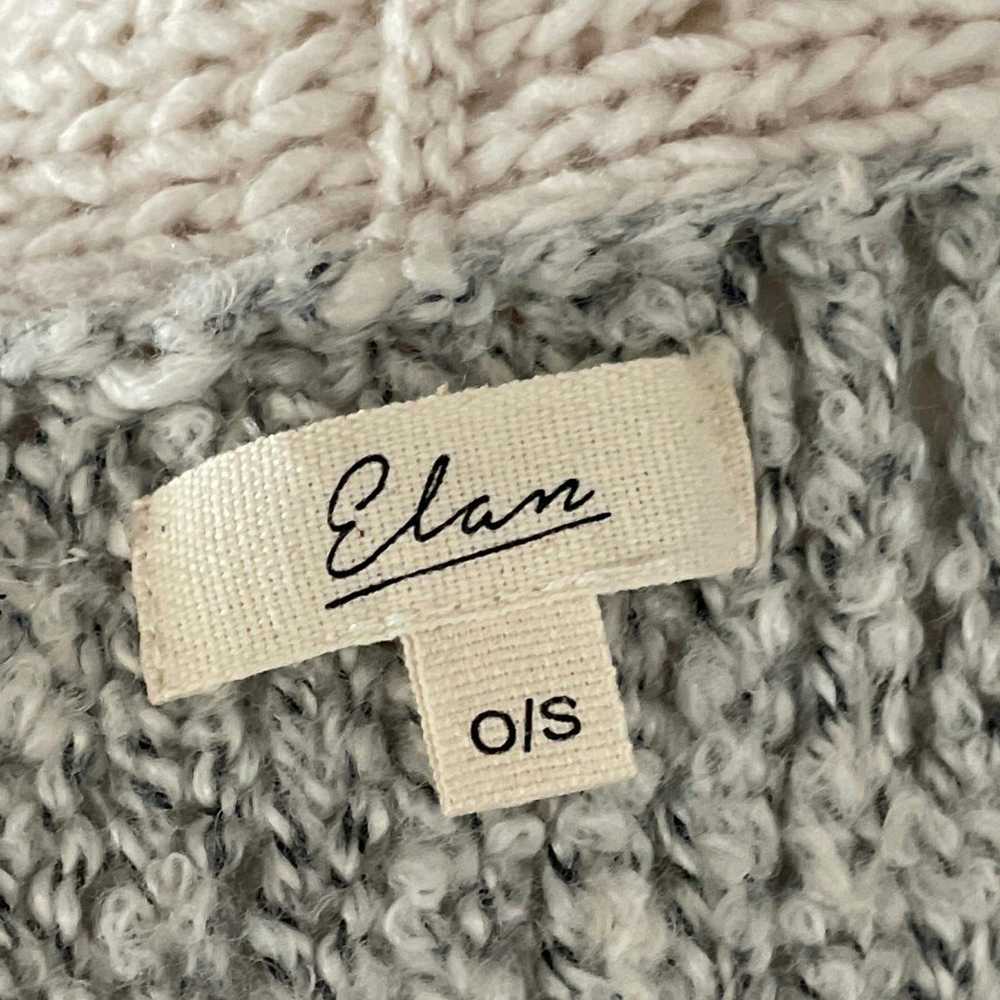 Elan Elan Madrid Wool Knit Grey & Cream Long Card… - image 12