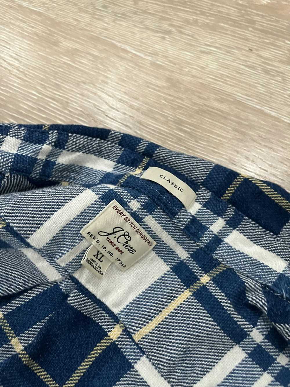 J.Crew Indigo Plaid Shirt in Classic Fit - image 3