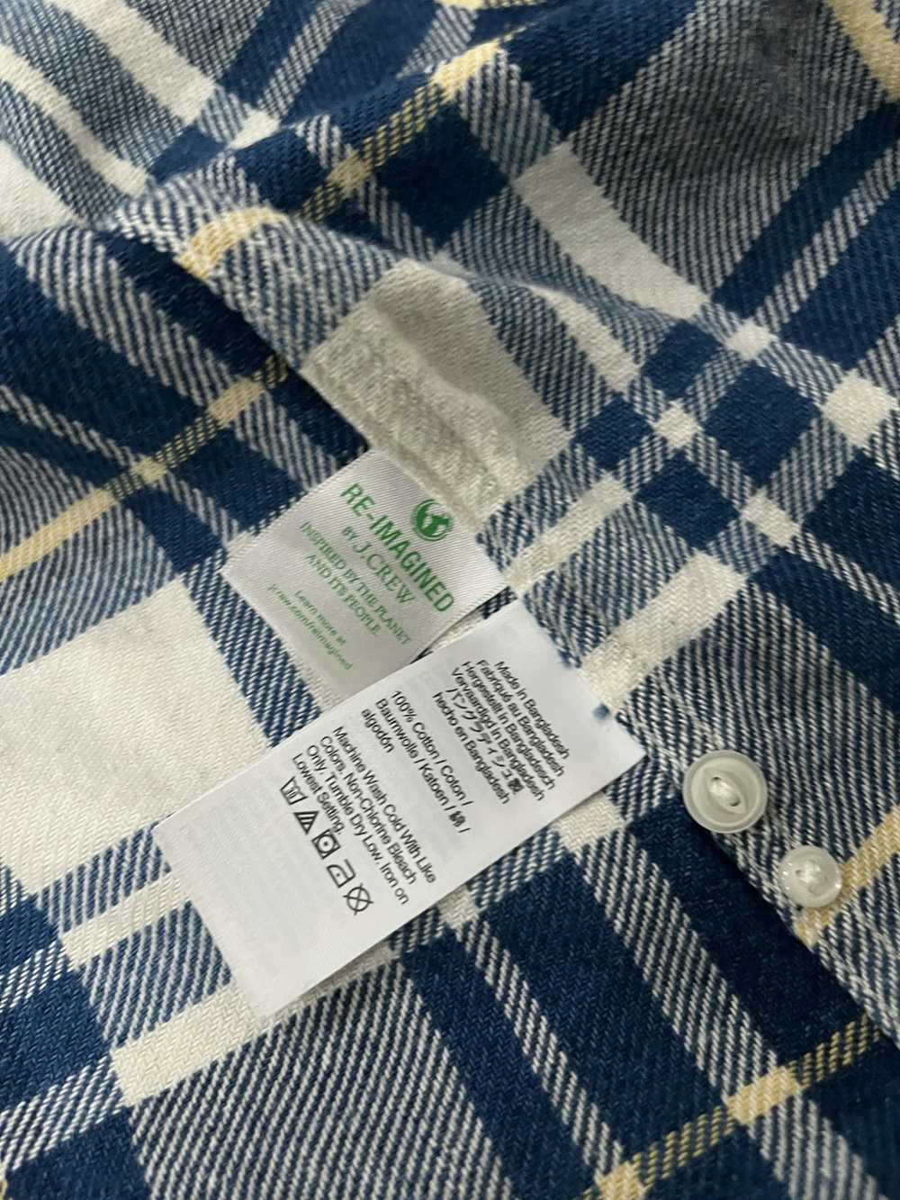 J.Crew Indigo Plaid Shirt in Classic Fit - image 4