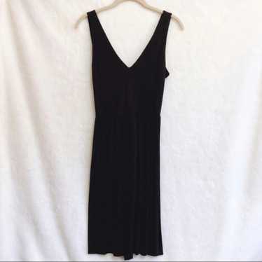 Loft LOFT Black Cross Back Sleeveless Dress - image 1