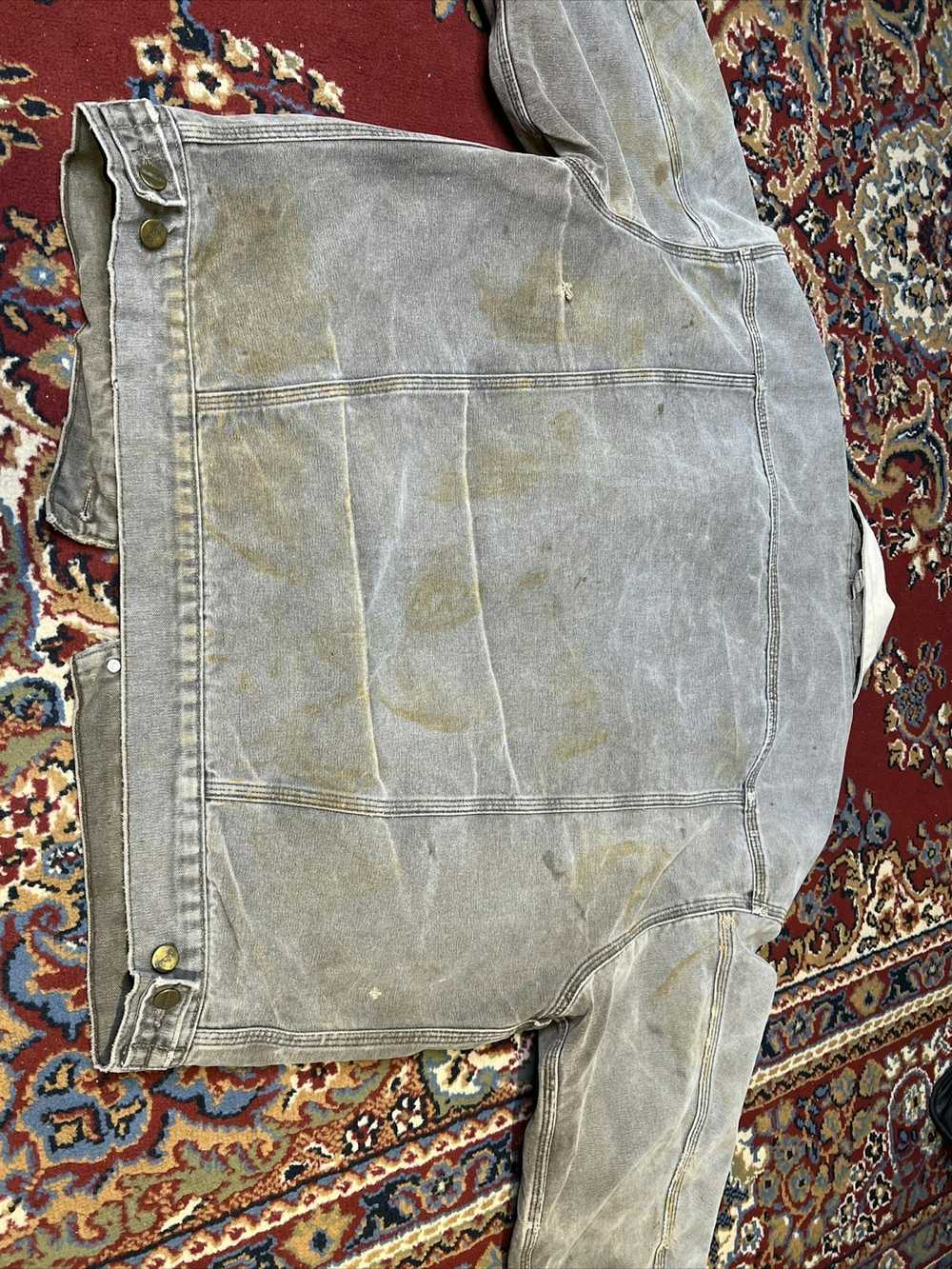Carhartt Vtg Carhartt Fade Grey Flannel Canvas Wo… - image 10