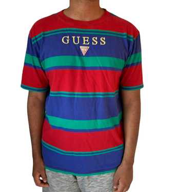 Guess Vintage Guess Originals Stripe Embroidered … - image 1