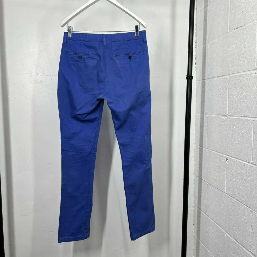 Acne Studios Acne Studios Blue Cotton Twill Pants - image 2
