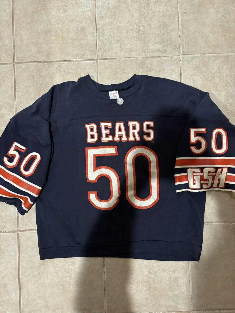 Unkwn Vintage 80’s Rawlings Chicago Bears #50 Swe… - image 2