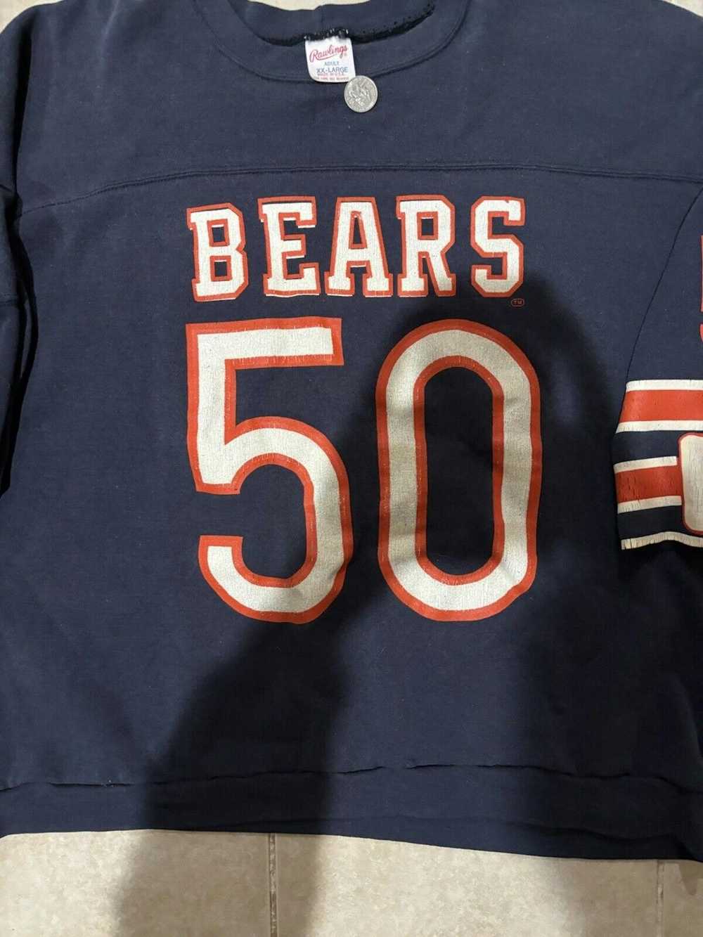 Unkwn Vintage 80’s Rawlings Chicago Bears #50 Swe… - image 3