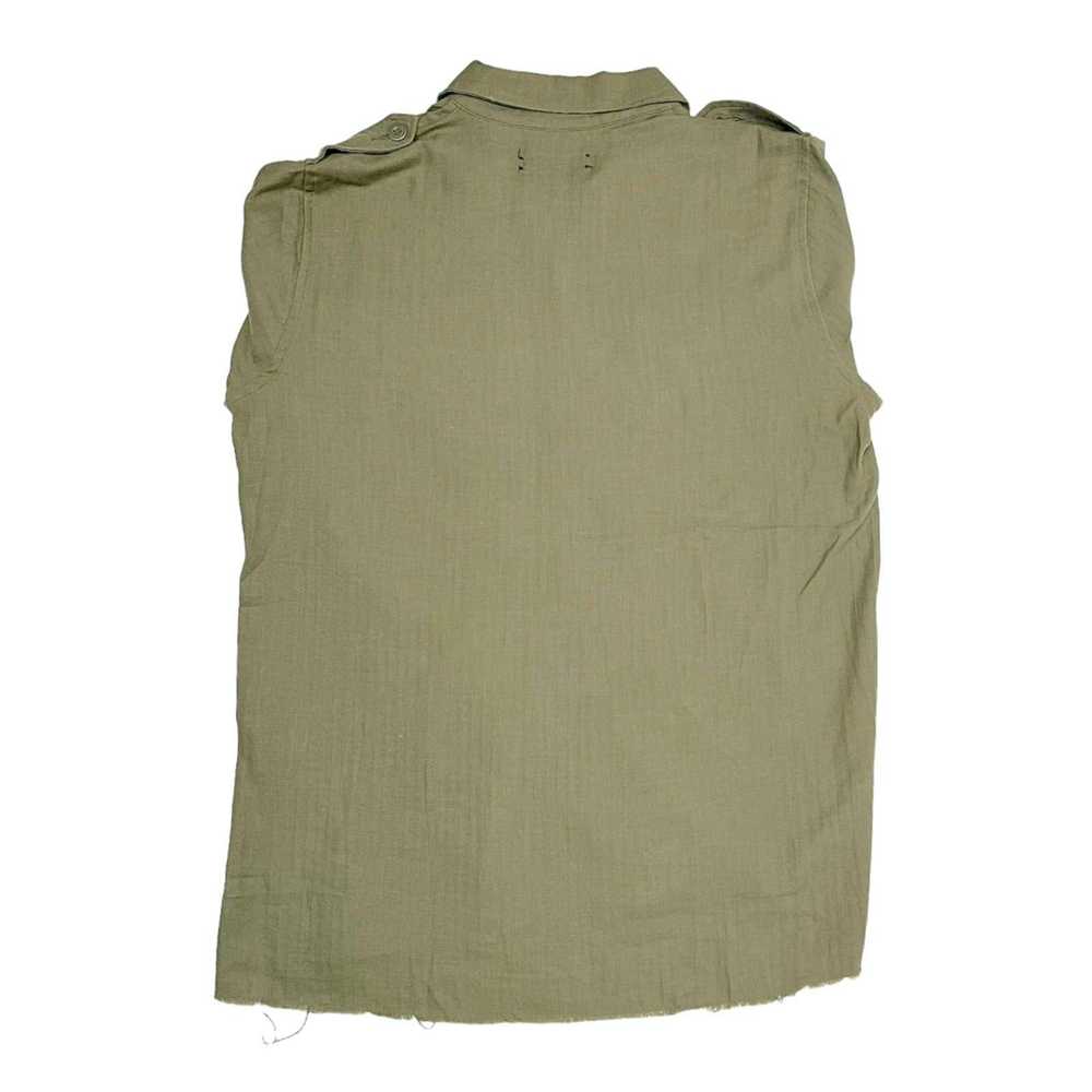 Amiri Amiri Military Patch Button Up Shirt Olive - image 2