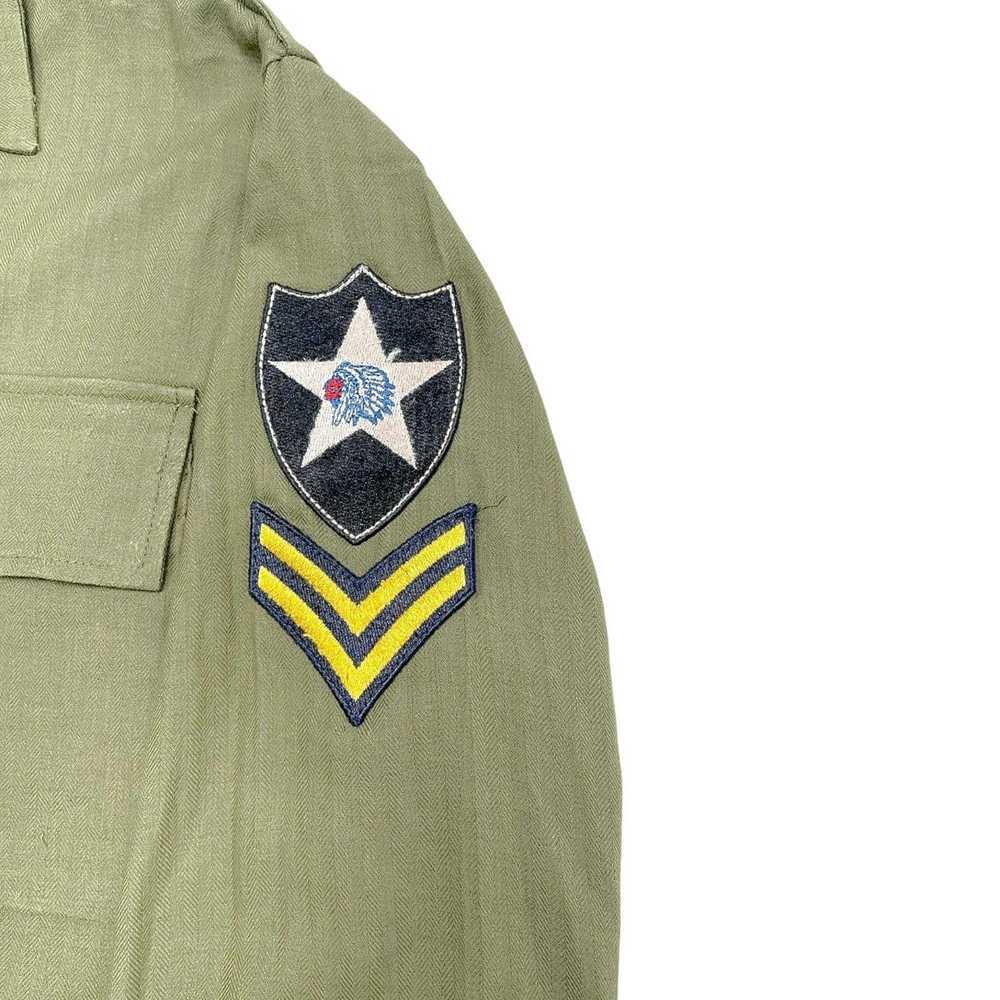 Amiri Amiri Military Patch Button Up Shirt Olive - image 5