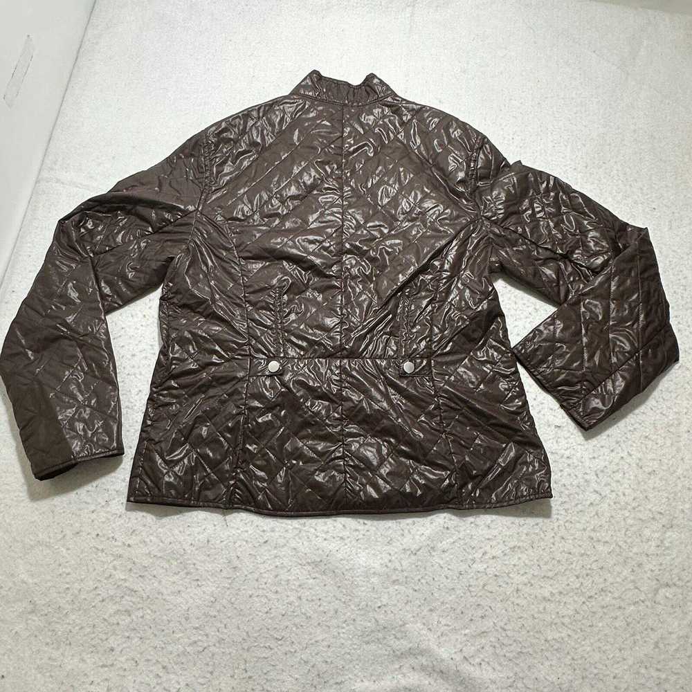 Chicos Chico's Medium Brown Quilted Puffer Full Z… - image 10