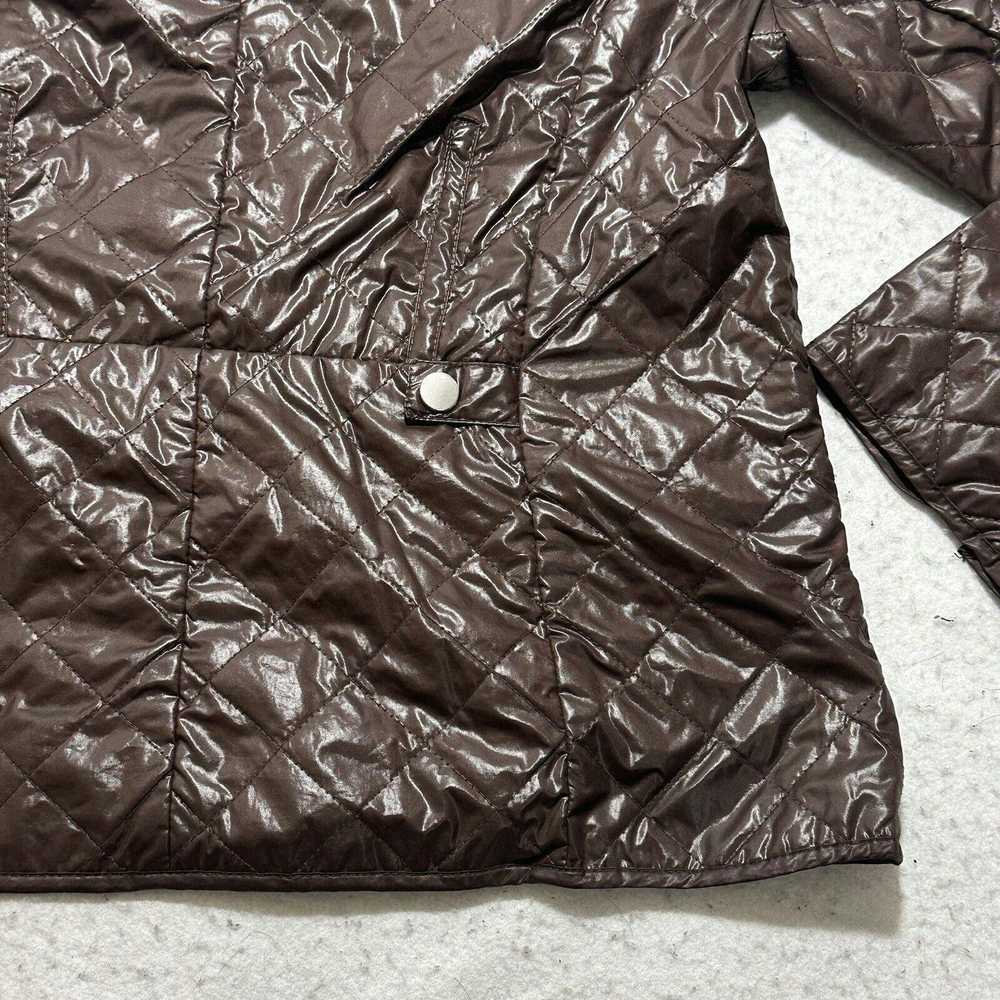 Chicos Chico's Medium Brown Quilted Puffer Full Z… - image 12