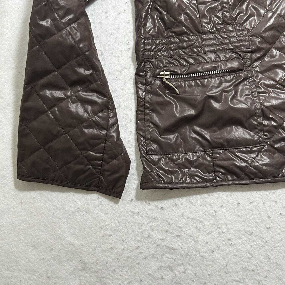 Chicos Chico's Medium Brown Quilted Puffer Full Z… - image 3