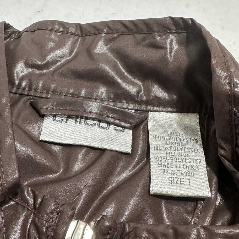 Chicos Chico's Medium Brown Quilted Puffer Full Z… - image 7