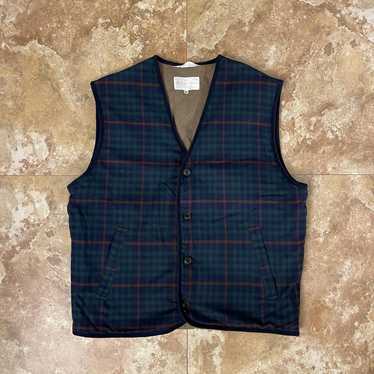 Vintage Geoffrey Beene Plaid Vest