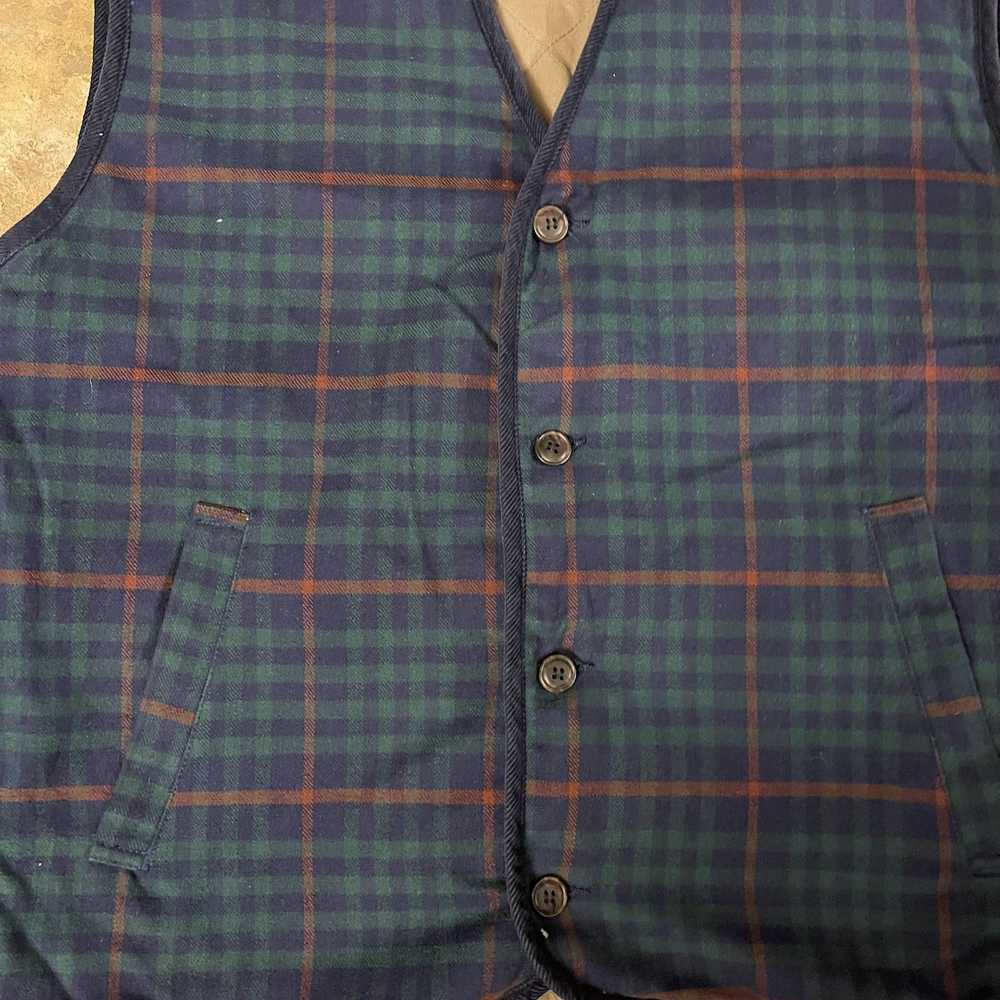 Vintage Geoffrey Beene Plaid Vest - image 3