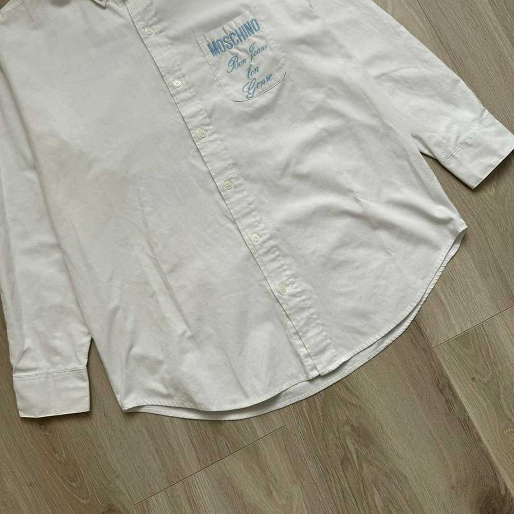 Moschino MOSCHINO Bon Jeans Bon Genre White Shirt… - image 4