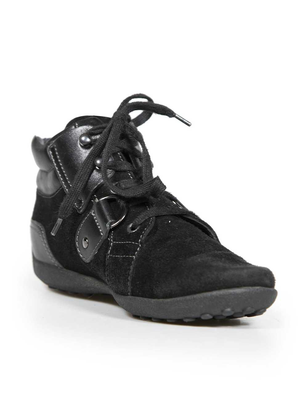 Tod's Black Suede Lace-Up Trainers - image 2