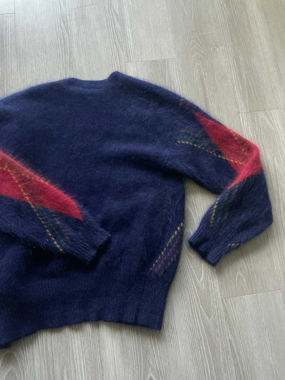 Vintage VINTAGE argyle fur sweater - image 3